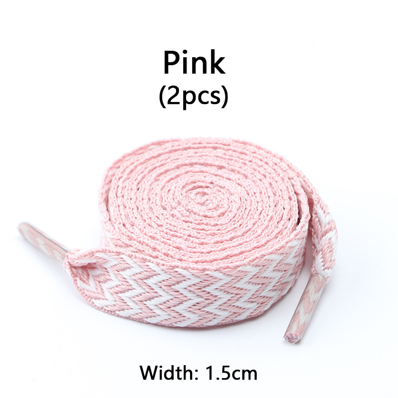 Luxury Wavy Bread Shoe Laces Flat Shoelaces For Sneakers Trend Rope Strings For Stylish Shoes 26