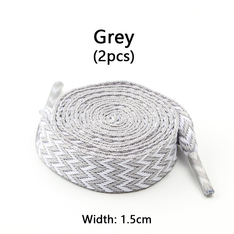 Luxury Wavy Bread Shoe Laces Flat Shoelaces For Sneakers Trend Rope Strings For Stylish Shoes 29