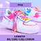 Rainbow Color Flat Shoelaces, Colorful Gradient Shoe Laces, Casual Canvas Shoes, Trendy Printed Shoelace Design