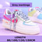 Rainbow Color Flat Shoelaces, Colorful Gradient Shoe Laces, Casual Canvas Shoes, Trendy Printed Shoelace Design