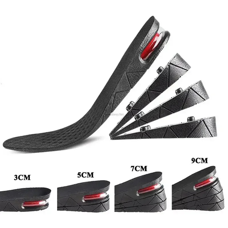 Air Shoe Cushion Height Increase Insoles Adjustable Lift Inserts For Men And Women Invisible CuttoS 0