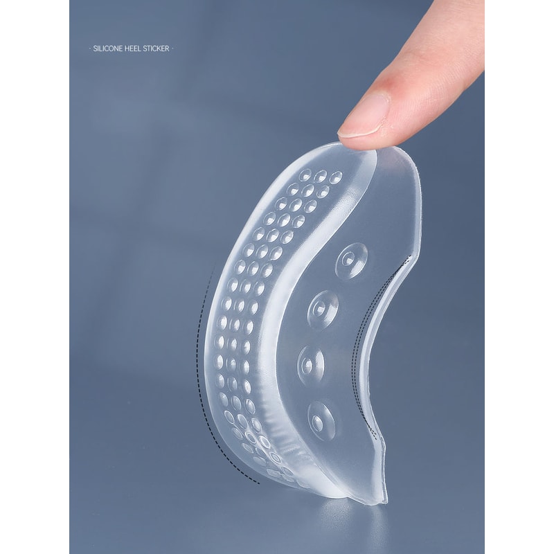 Gel Heel Cups, Silicone Heel Sticker Protectors, Anti-Slip Shoe Pads for High Heels and Sneakers