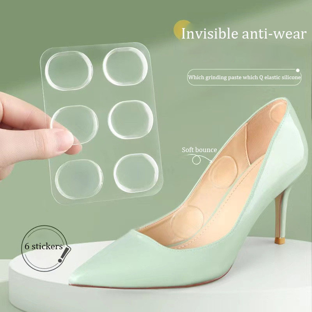 Silicone Gel Heel Grips, Adhesive Insole Cushion Pads, High Quality Foot Care Stickers, Heel Liner Protector Inserts