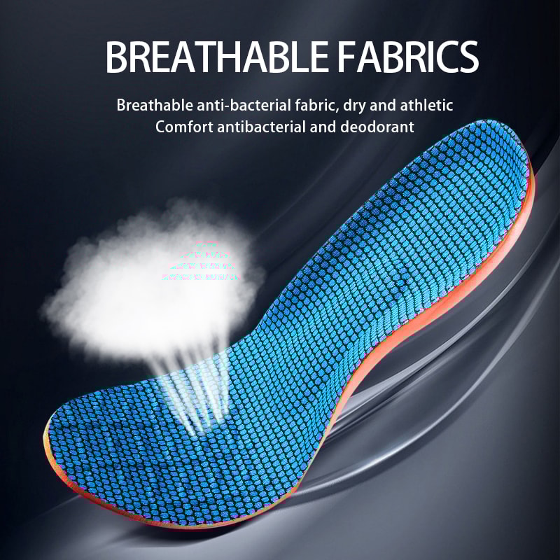 Orthopedic Insoles for Running Shoes, Sports Elasticity Sole Support, Breathable Cushion Insoles for Comfort and Shock
