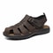 Outdoor Fashion Beach Shoes, Light and Comfortable, First-Layer Cowhide Mens Sports Sandals, Open-Toe Non-Slip Sandals