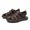 Outdoor Fashion Beach Shoes, Light and Comfortable, First-Layer Cowhide Mens Sports Sandals, Open-Toe Non-Slip Sandals