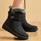Womens Snow Boots Soft Ankle Platform Shoes Waterproof Winter Boots Solid Women Shoes 3