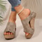 Women Summer Sandals Casual Fashion Wedge Shoes Outdoor Soft Heels Walking Footwear 3