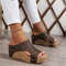 Women Summer Sandals Casual Fashion Wedge Shoes Outdoor Soft Heels Walking Footwear 7