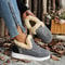 Womens Snow Boots Slip On Shoes Plush Winter Footwear Ankle Boots Platform Plus Size Shoes 7
