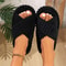 Memory Foam Slippers Women House Shoes Soft Corduroy Fuzzy Bedroom AntiSkid SlideOn Comfort 8