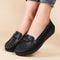 Fashion Wedge Leather Flats Women Slip On Comfortable Shoes Nurse Moccasins Outdoor Plus Size Casua 4