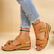 Retro Wedge Sandals For Women Soft Summer Party Shoes Comfortable Ladies Walking Sandals 6