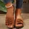 Fashion Wedge Flower Sandals Women Slip On Elegant Outdoor Ladies Shoes Stylish Female Footwear 0