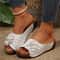 Summer Sandals For Women Stylish Slides Plus Size Wedge Shoes Outdoor Female Footwear 12