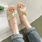 Summer Fairy Style Sandal For Women Fashion Student Platform Flats Roman Lady Cute Slippers 5