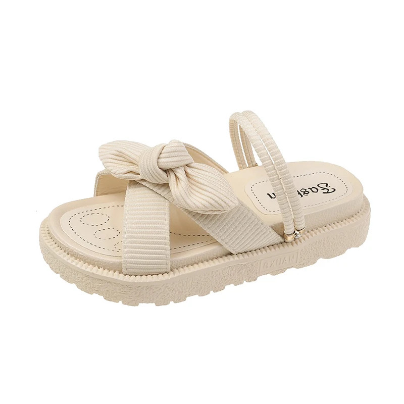 Summer Fairy Style Sandal For Women Fashion Student Platform Flats Roman Lady Cute Slippers 8