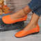 Soft Soled Round Toe Bean Shoes Comfortable Flat Sole Women Shoes Large Size Casual Single Shoes Fo 6