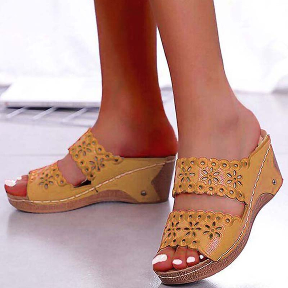 Platform Shoes Woman Summer Sandals Shoes Women Slip On Walking Shoes Wedge Womens Sandals Retro Wo 3