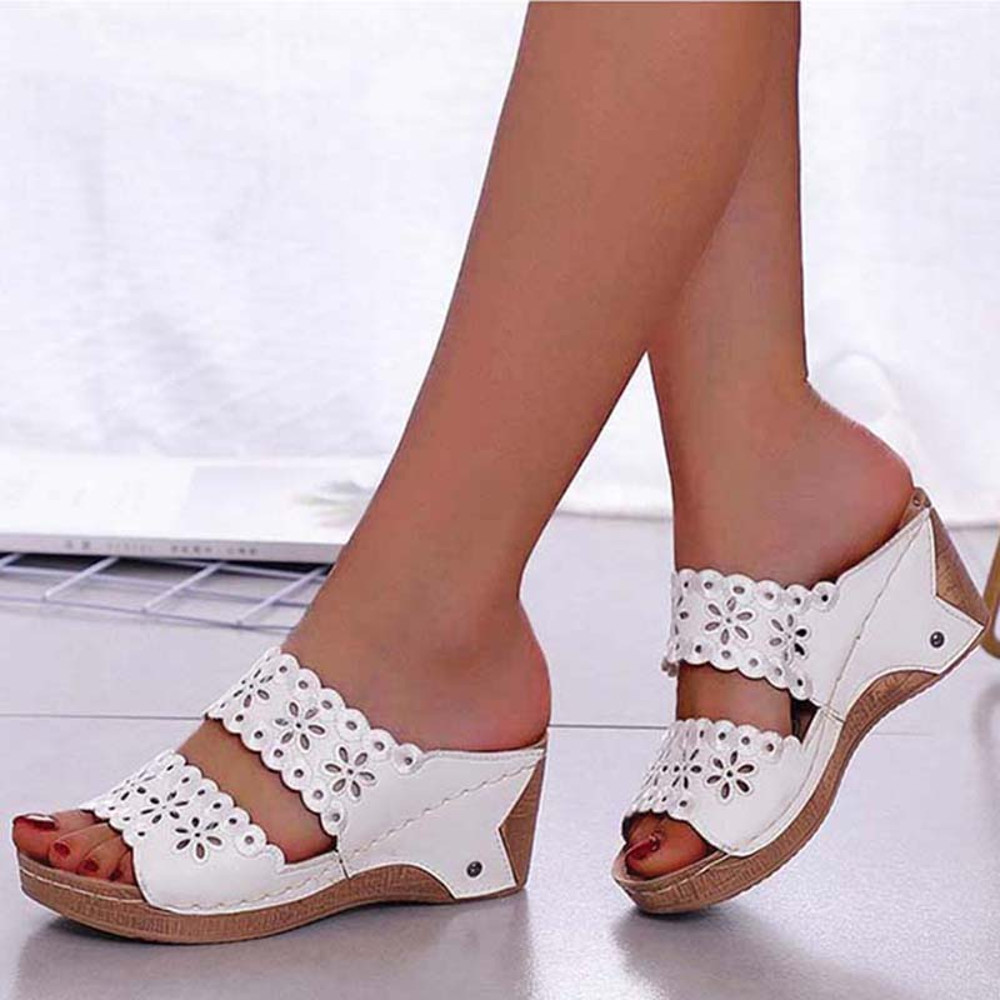 Platform Shoes Woman Summer Sandals Shoes Women Slip On Walking Shoes Wedge Womens Sandals Retro Wo 6