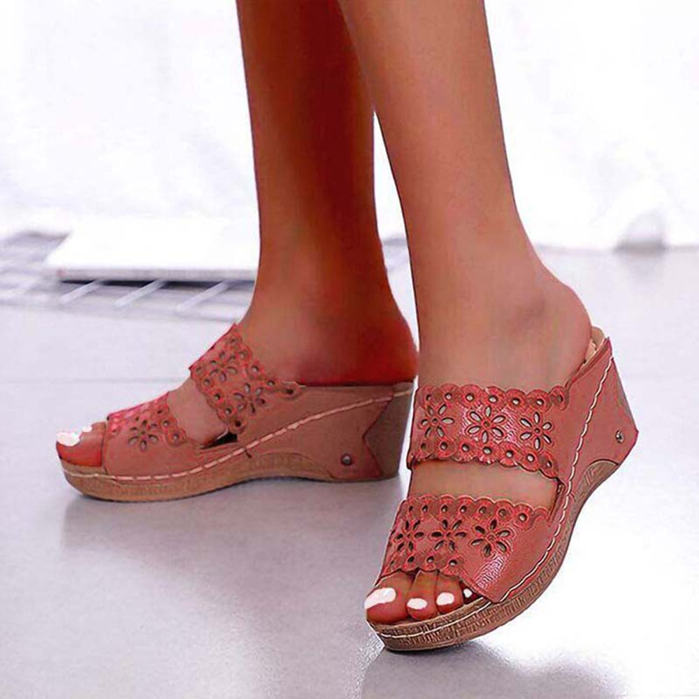 Platform Shoes Woman Summer Sandals Shoes Women Slip On Walking Shoes Wedge Womens Sandals Retro Wo 10