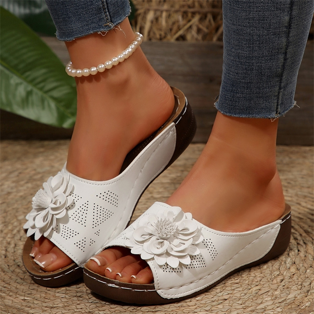 Casual Walking Shoes For Women Summer Wedge Sandals Stylish Outdoor Slides Comfortable Women Slippe 1