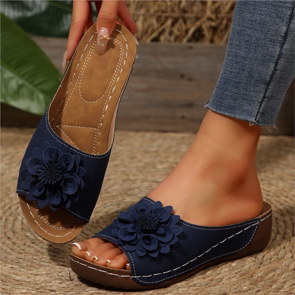 Casual Walking Shoes For Women Summer Wedge Sandals Stylish Outdoor Slides Comfortable Women Slippe 9