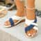 Ladies Elegant Summer Sandals Breathable Wedge Shoes Comfortable Female Slides 4
