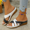 Ladies Elegant Summer Sandals Breathable Wedge Shoes Comfortable Female Slides 5