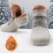 Non Slip Winter Floor Socks Super Warm Velvet Boot Slippers Unisex Snow Sleep Socks For Home Wear 0