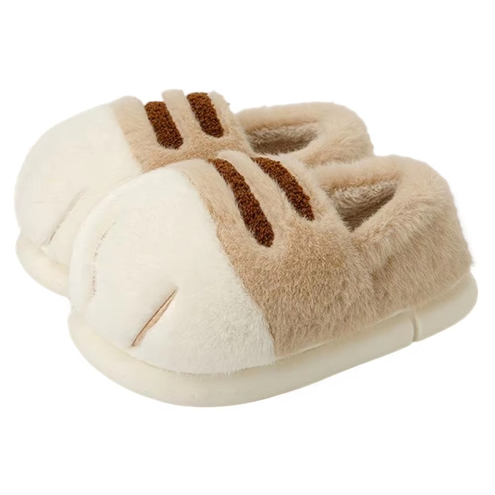 Womens Adorable Kitty Claw Slippers Warm Furry Mules NonSlip Fluffy Slides Cat Outdoor Fashion Home 12