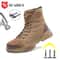 Mens Steel Toe Work Boots Indestructible Safety Boots Durable Desert Work Shoes 0