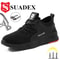 Steel Toe Cap Work Boots For Men AntiSmashing Puncture Proof Construction Shoes NonSlip Breathable