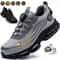 Fashion Men Safety Sport Shoes Antismash Antipuncture Security Protective Boots Rotating Button Saf 0