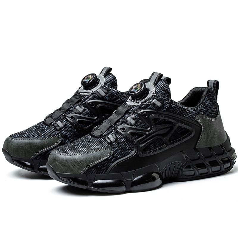 Steel Toe Sneaker Rotating Button Safety Shoes Men Puncture Proof Work Safety Boots Air Cushion Wor 7