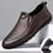 Fashion Summer Men's Leather Shoes, Slip on Casual Loafers, Soft Driving Shoes, Breathable Comfort Shoes for Men