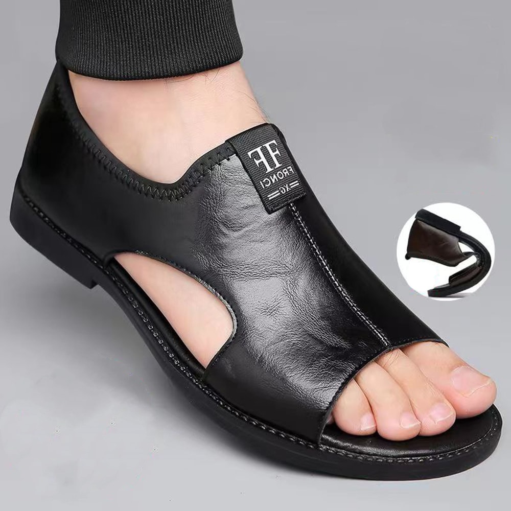 High Quality Leather Sandals for Men Comfortable Casual Slippers