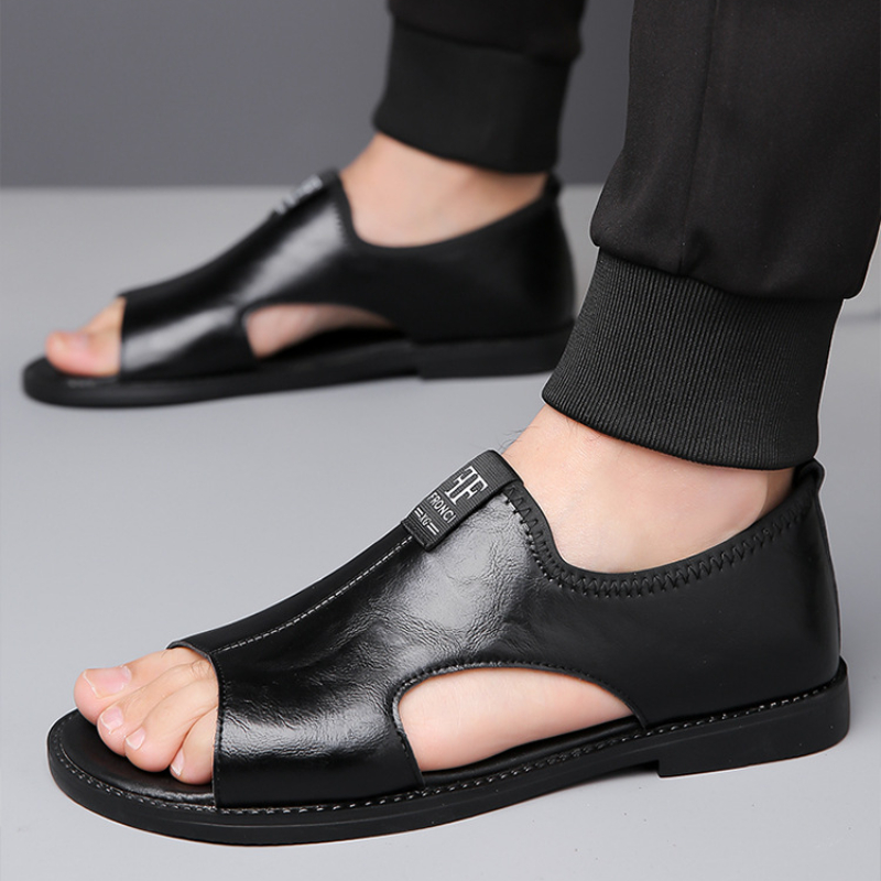 High Quality Leather Sandals for Men Comfortable Casual Slippers
