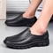 Mens Fashion Leather Casual Shoes Waterproof Driving Loafers Nonslip EVA Chef Shoes Comfort Soft So 4