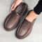 Mens Fashion Leather Casual Shoes Waterproof Driving Loafers Nonslip EVA Chef Shoes Comfort Soft So 1