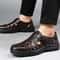Fashionable Hollow Out Leather Shoes For Men Luxury Casual Summer Sandals High Quality Breathable M 2