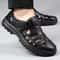 Fashionable Hollow Out Leather Shoes For Men Luxury Casual Summer Sandals High Quality Breathable M 5