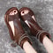 Fashion Leather Women Boots Retro Sandals Breathable Platform Shoes Mid Heels Women Wedges 2