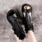 Fashion Leather Women Boots Retro Sandals Breathable Platform Shoes Mid Heels Women Wedges 3