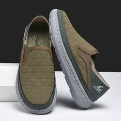 lightweight slip on loafers men casual shoes, new spring breathable sneakers, outdoor walking elastic flats