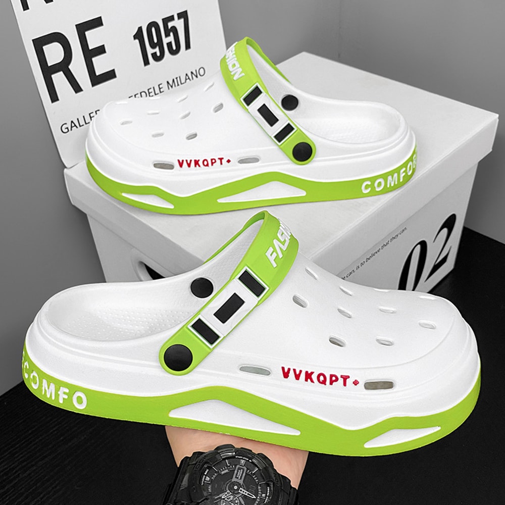 Men Summer Sandals Light EVA Clogs Outdoor Beach Shoes Platform Casual Male Garden Hole Slippers 1