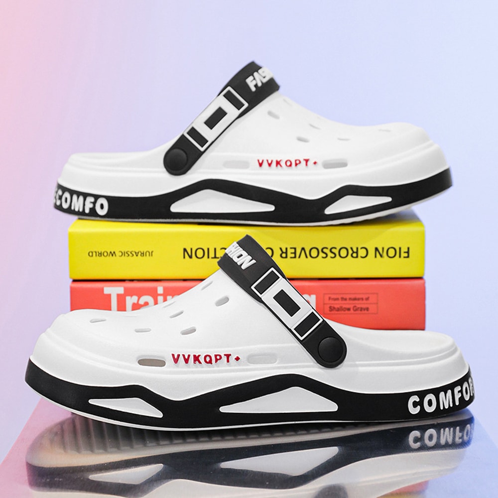Men Summer Sandals Light EVA Clogs Outdoor Beach Shoes Platform Casual Male Garden Hole Slippers 2