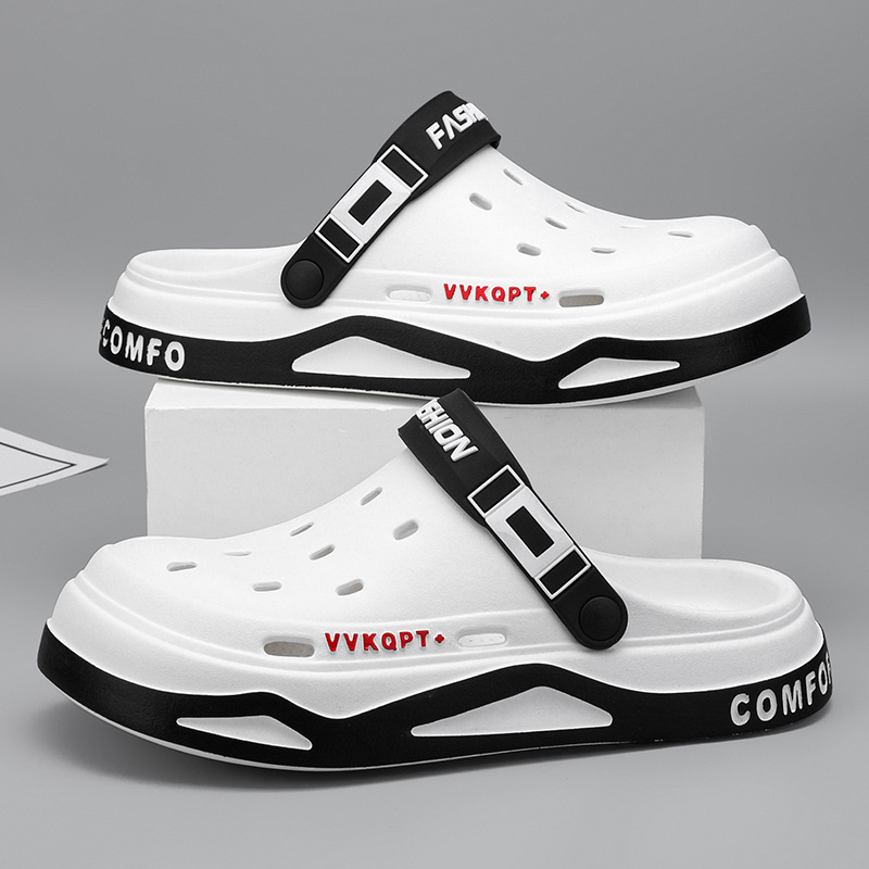 Men Summer Sandals Light EVA Clogs Outdoor Beach Shoes Platform Casual Male Garden Hole Slippers 6