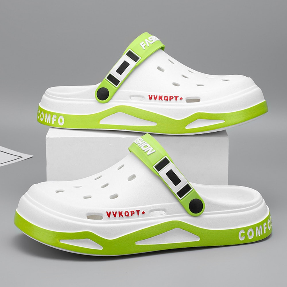 Men Summer Sandals Light EVA Clogs Outdoor Beach Shoes Platform Casual Male Garden Hole Slippers 7