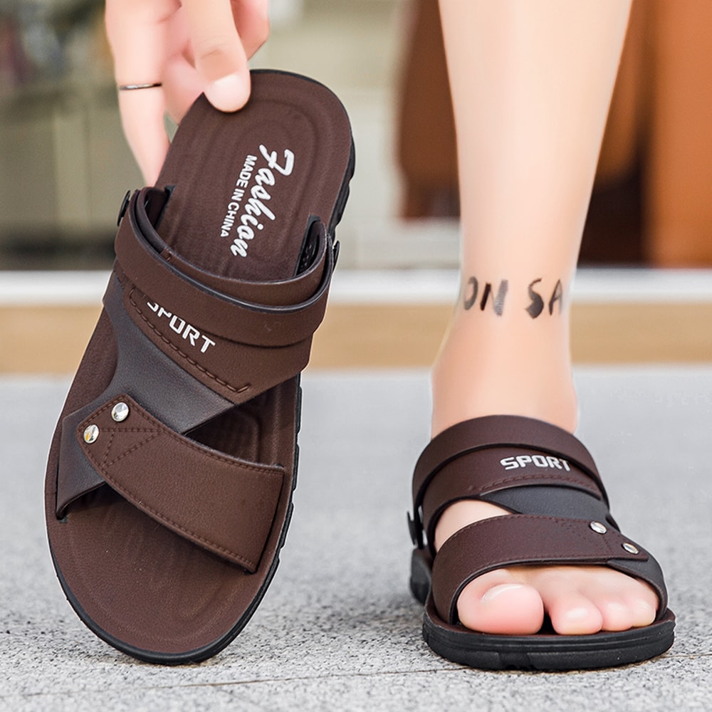 Men Sandals Summer Open Toe Casual Shoes Beach Shoes For Men Outdoor Walking Sandals 0